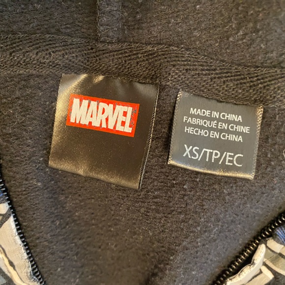 Marvel Black Panther Kids Full Zip Hoodie Size 4/5 XS - Picture 3 of 3